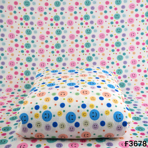 Baby Print Seer Sakkar Pure Cotton Fabric-F3678